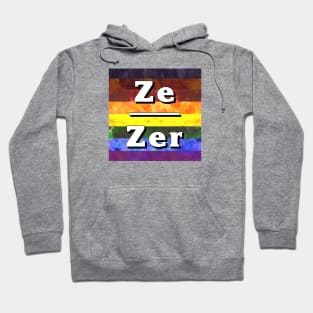 Ze-Zir Pronouns: Inclusive Hoodie